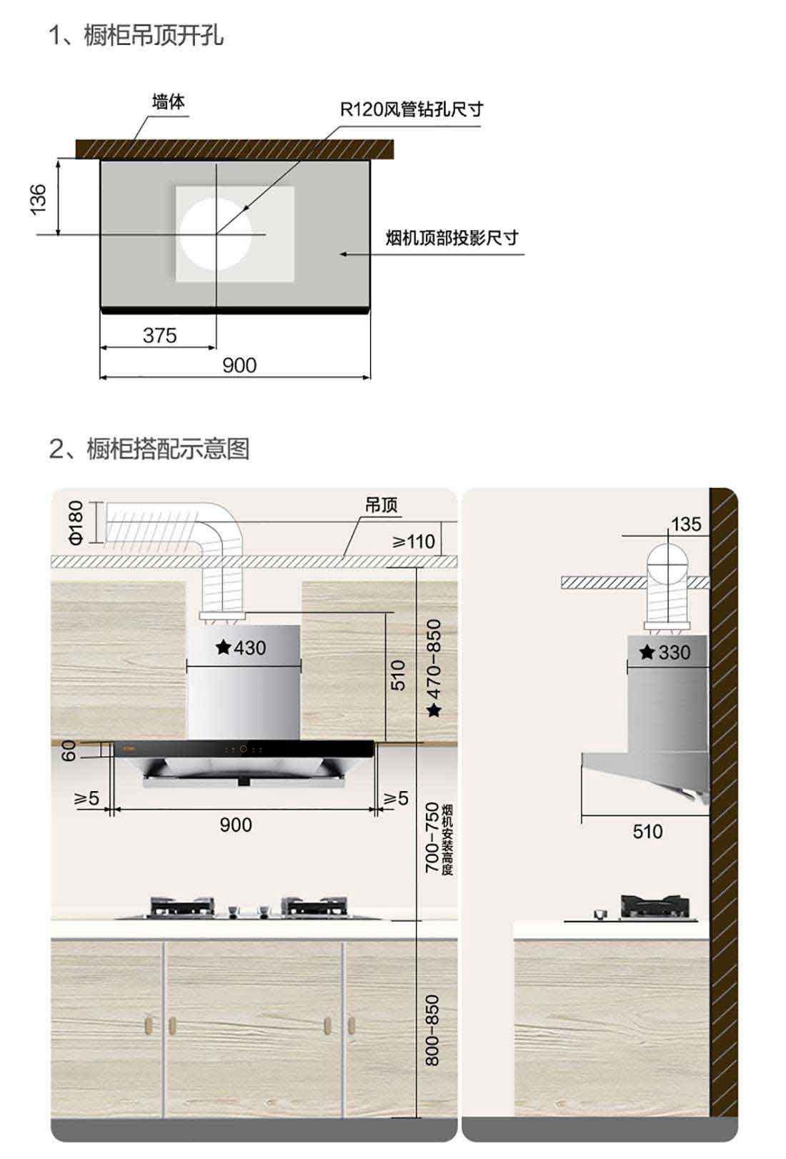 方太油烟机安装图图片