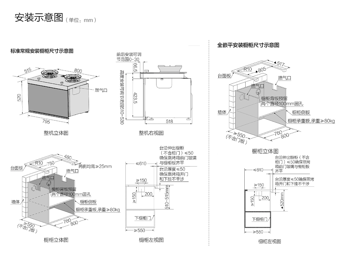【JZT-ZZK60K-02-Y3】功能_参数_安装图-FOTILE方太厨电官网